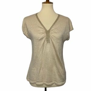 Jacyln Smith V-Neck Short Sleeve Top